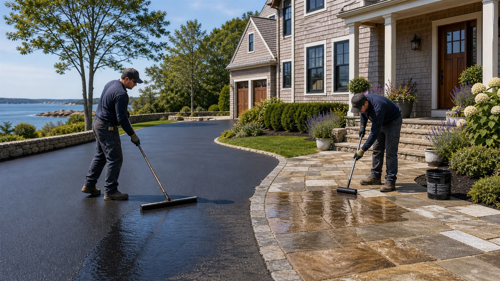 Asphalt & masonry seal coating
